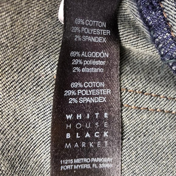 WHITE HOUSE BLACK MARKET THE JEGGNG CROP Women’s Stretch Jeans sz 2L NWT - Picture 11 of 11